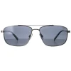 INVU Sunglasses B1109 B Polished Silver Grey Polarized