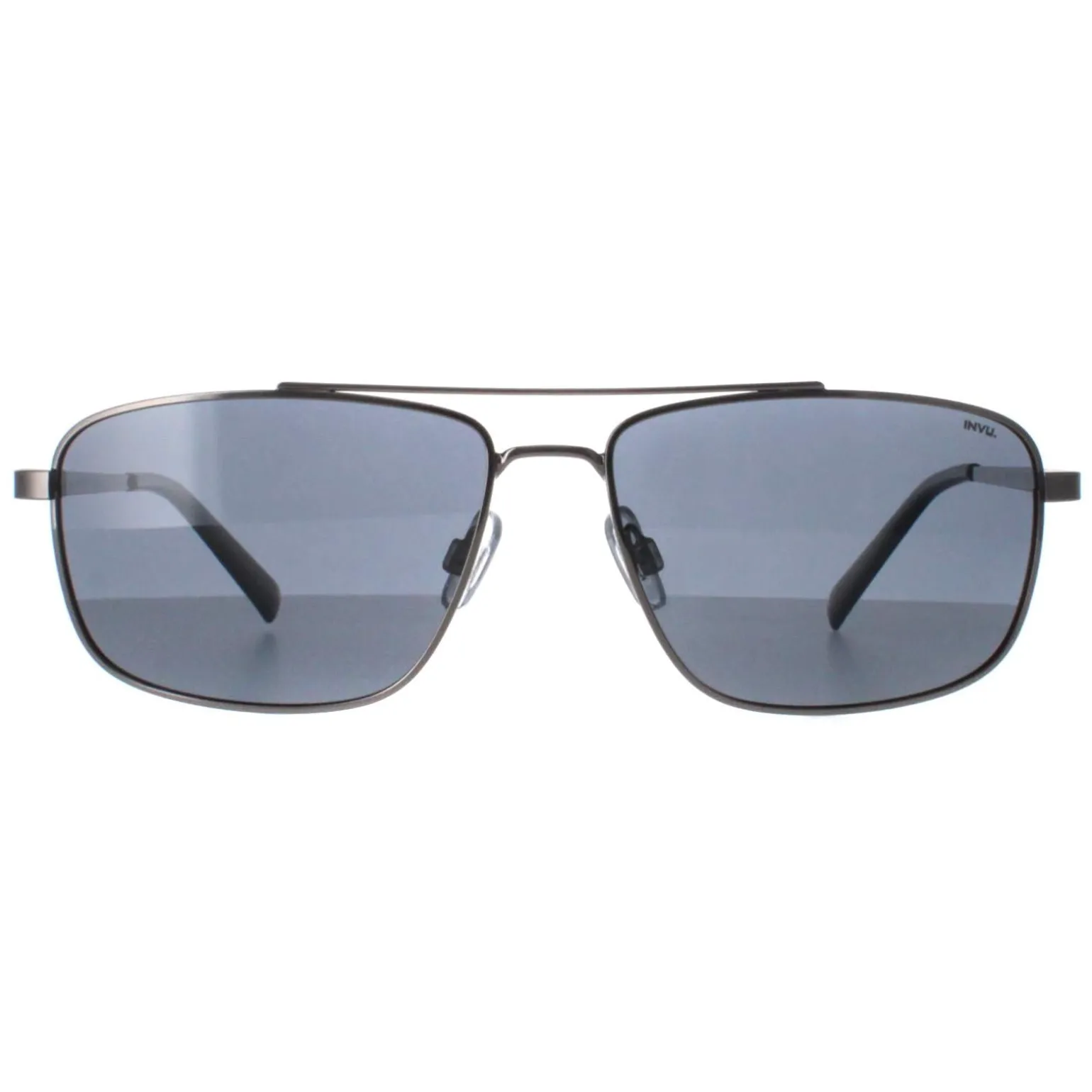 INVU Sunglasses B1109 B Polished Silver Grey Polarized