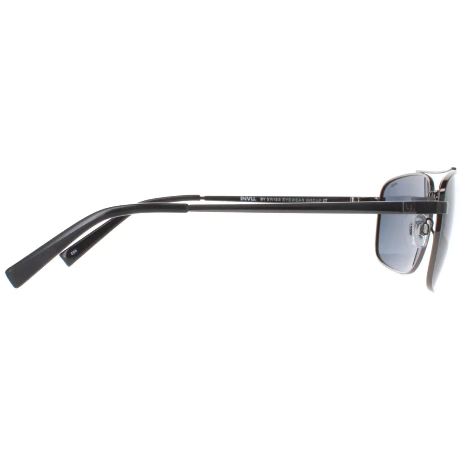 INVU Sunglasses B1109 B Polished Silver Grey Polarized