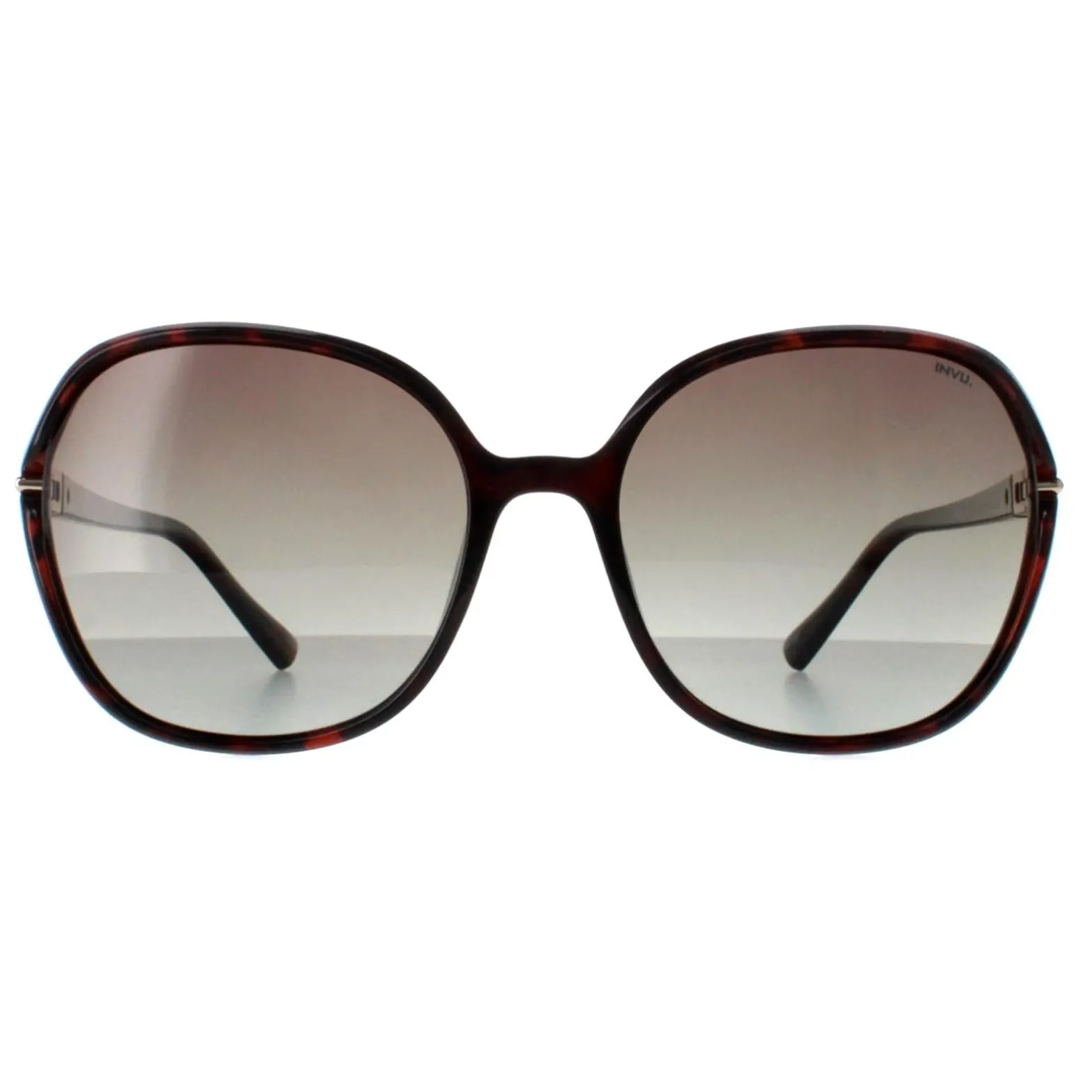 INVU Sunglasses B2114 B Warm Demi Brown Tortoise Brown Polarized
