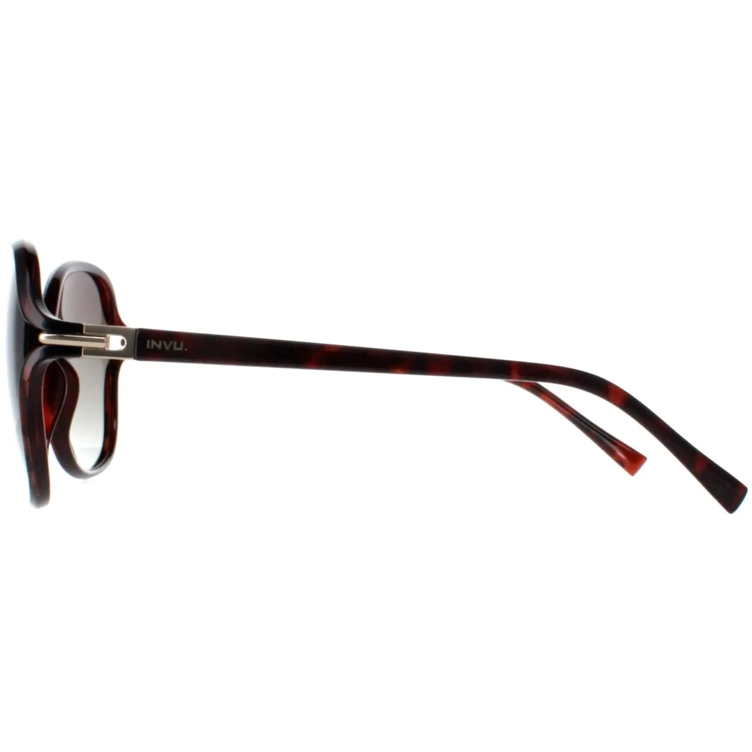 INVU Sunglasses B2114 B Warm Demi Brown Tortoise Brown Polarized