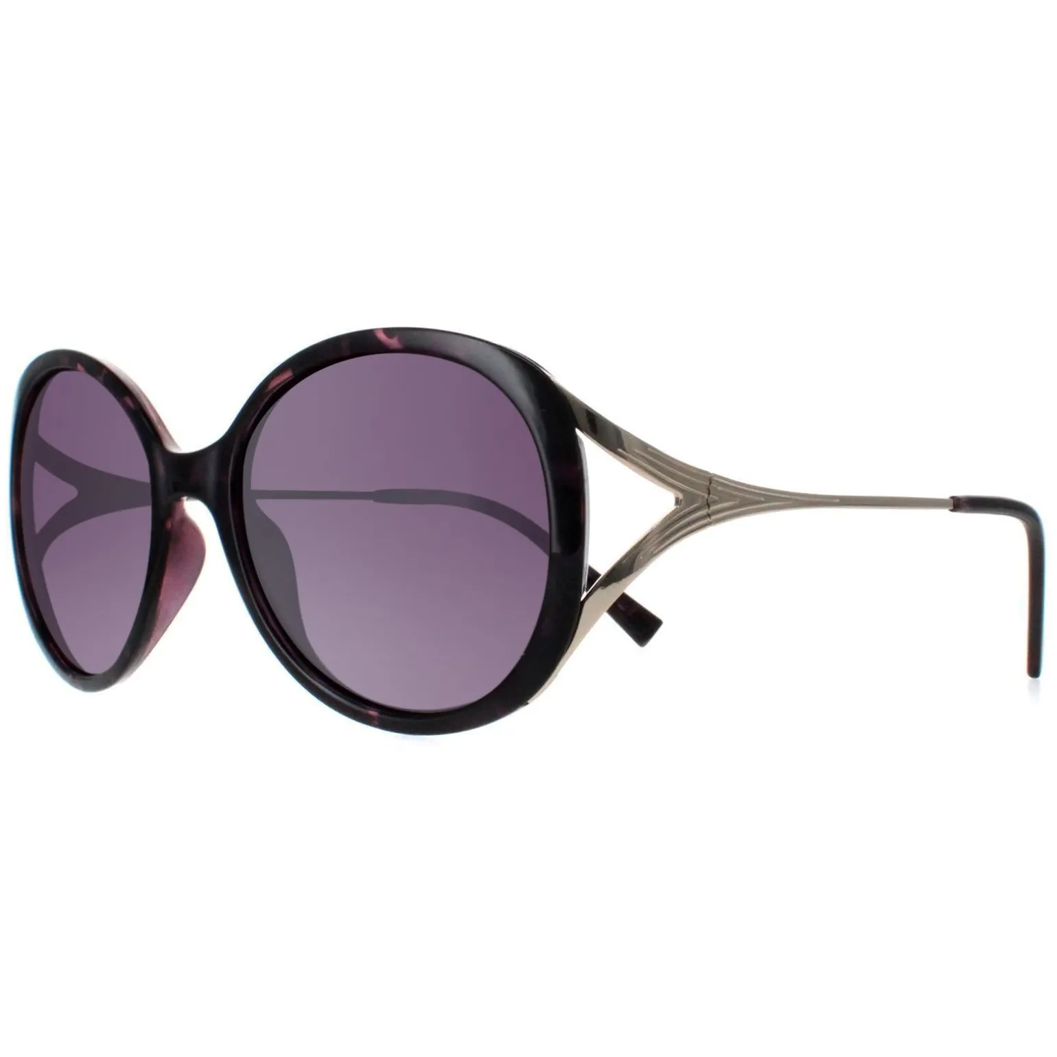 INVU Sunglasses B2117 C Dark Tortoise Purple Demi Gold Purple Polarize