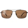 INVU Sunglasses B1109 C Matte Gunmetal Brown Polarized
