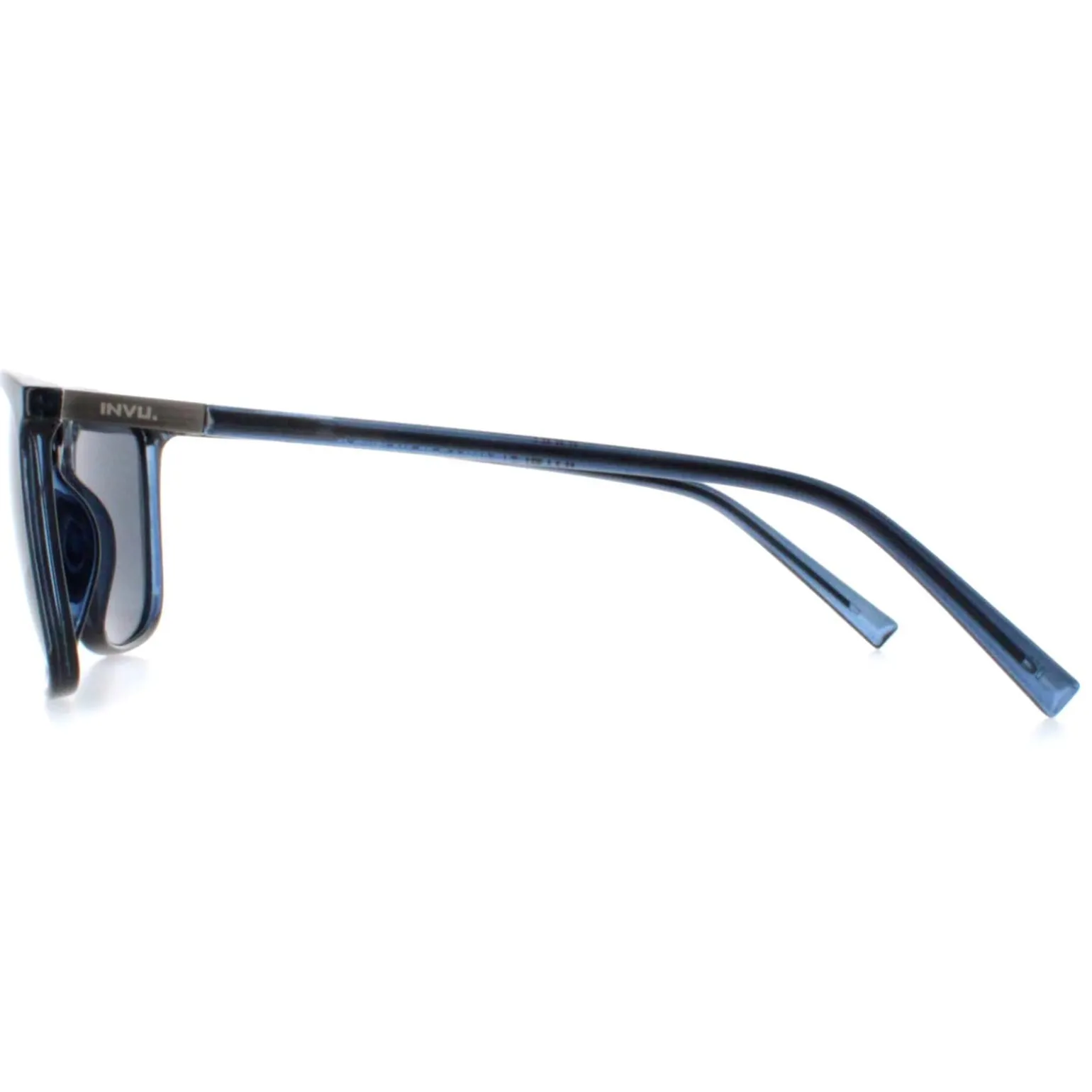 INVU Sunglasses B2125 D Transparent Crystal Blue Dark Blue Polarized