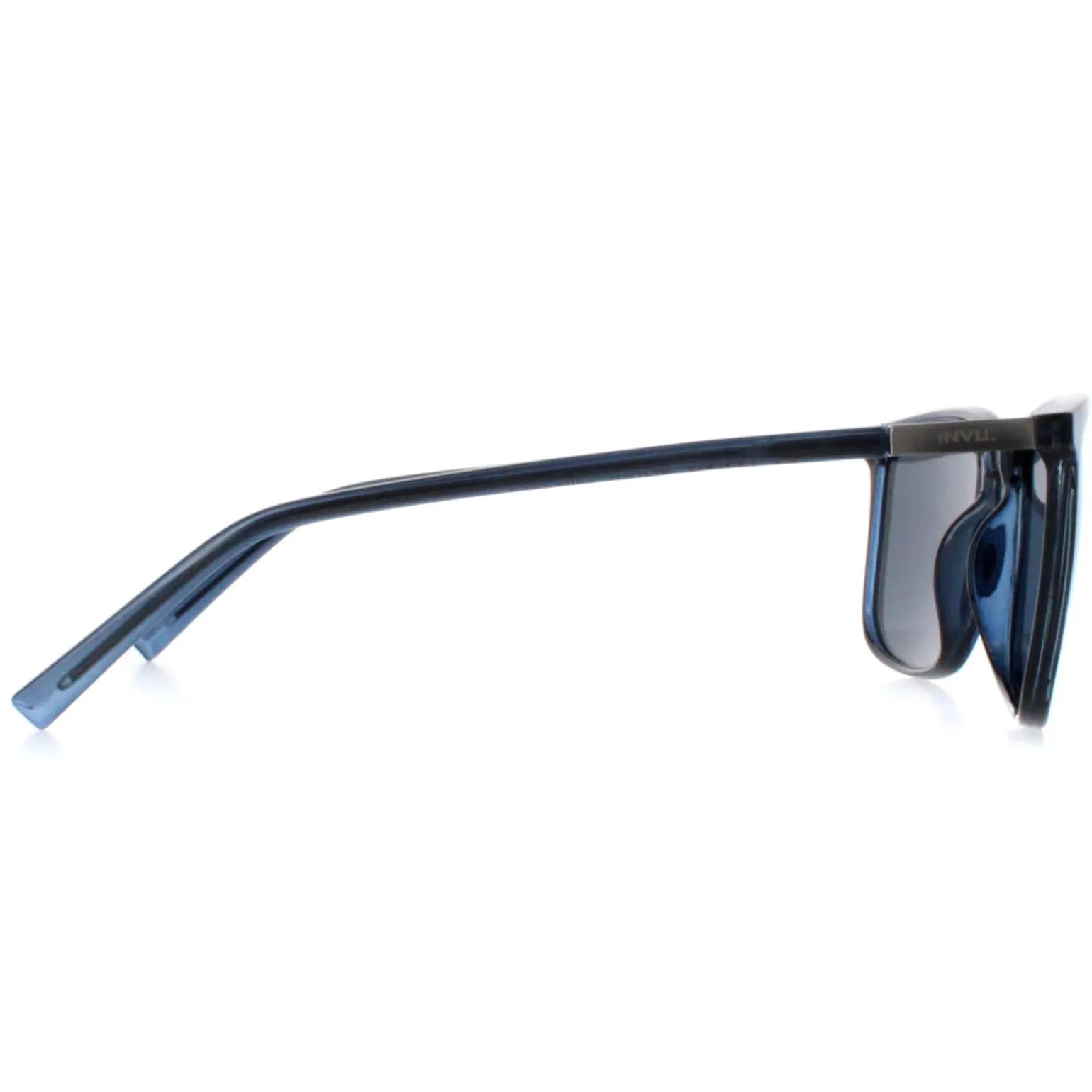 INVU Sunglasses B2125 D Transparent Crystal Blue Dark Blue Polarized