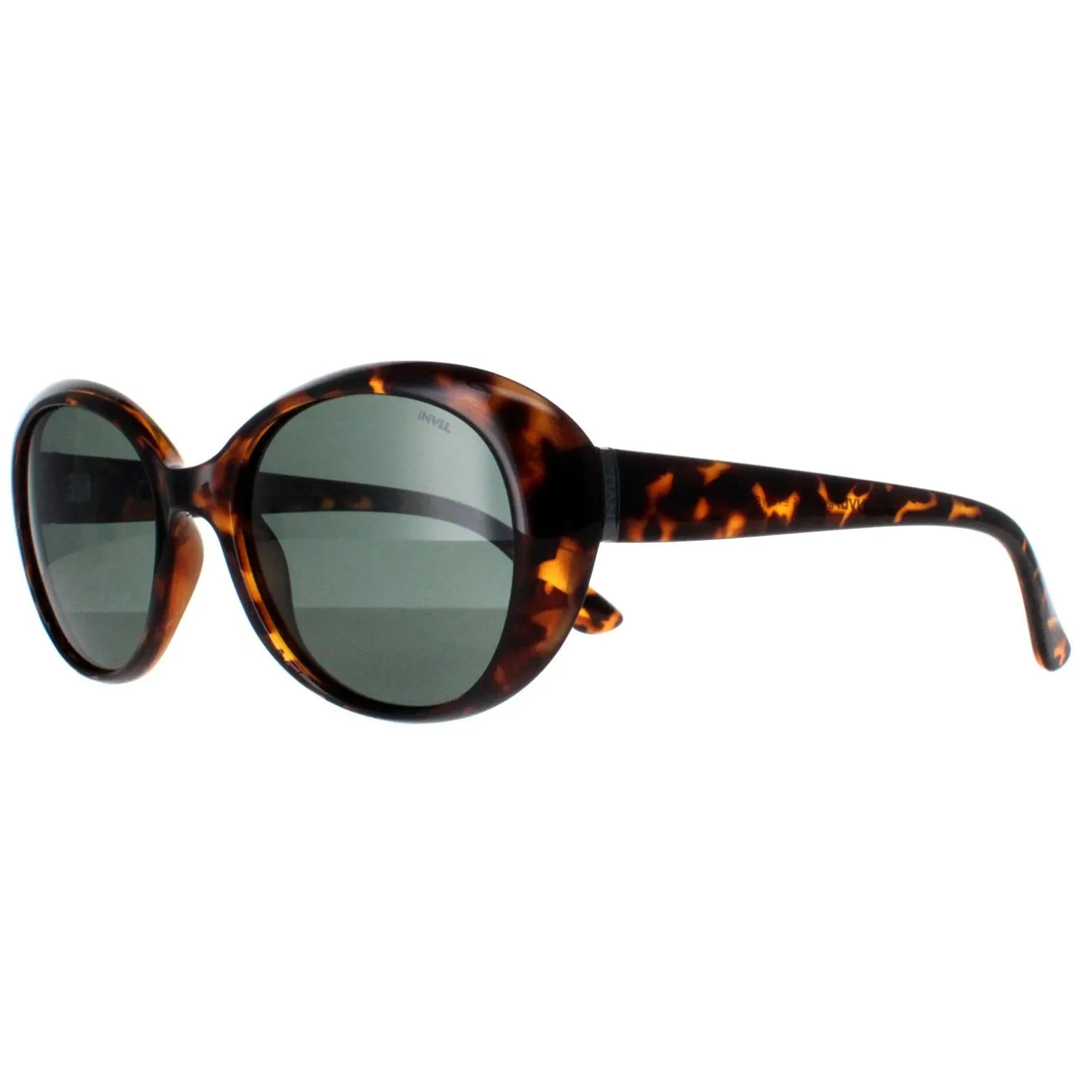INVU Sunglasses B2022 E Demi Tortoise Brown Green Polarized