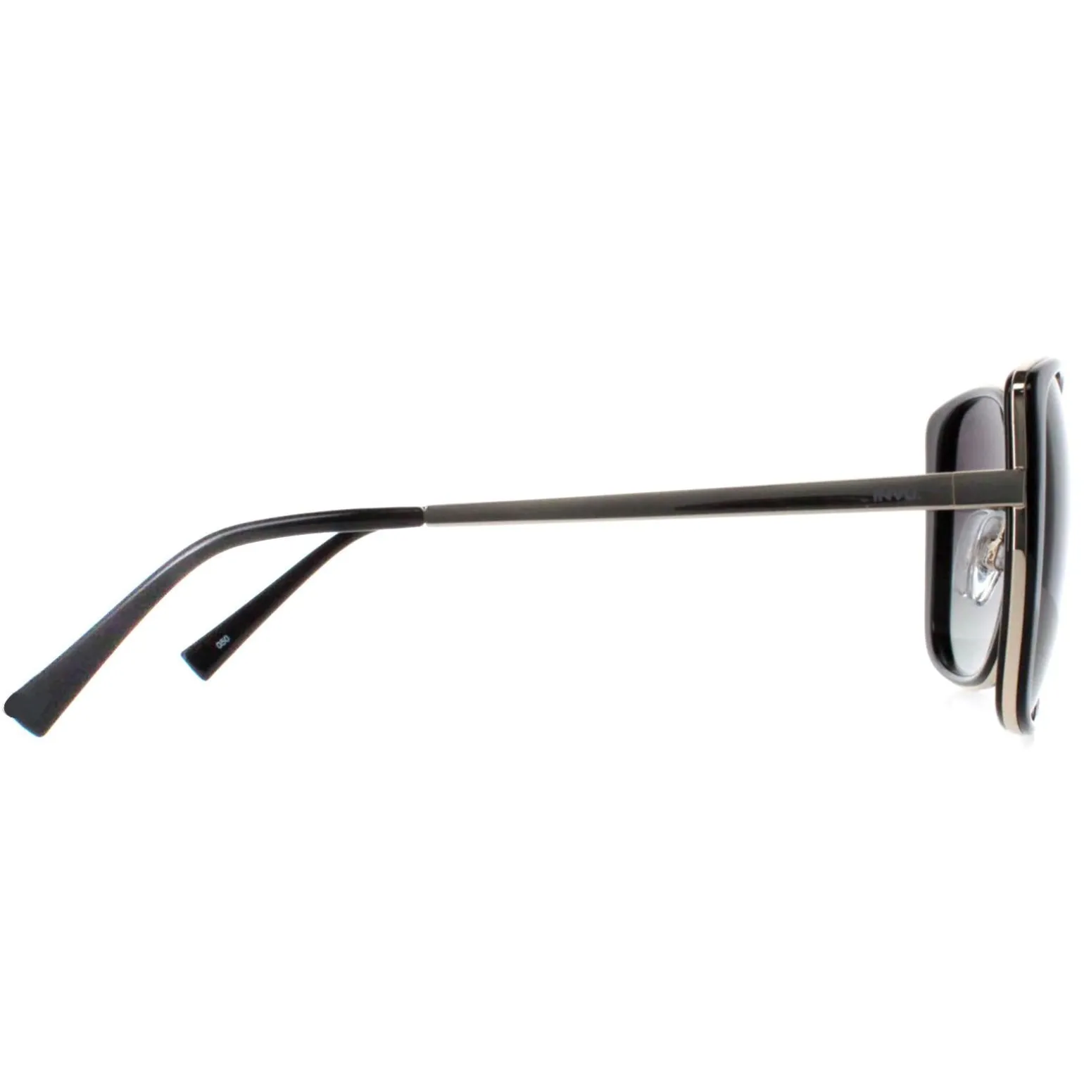 INVU Sunglasses B1907 F Black Gold Grey Polarized