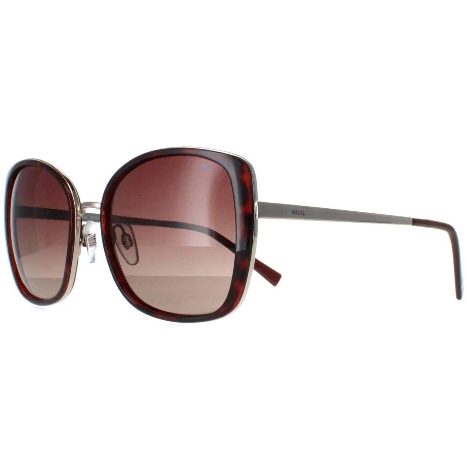 INVU Sunglasses B1907 G Demi Gold Tortoise Brown Brown Polarized