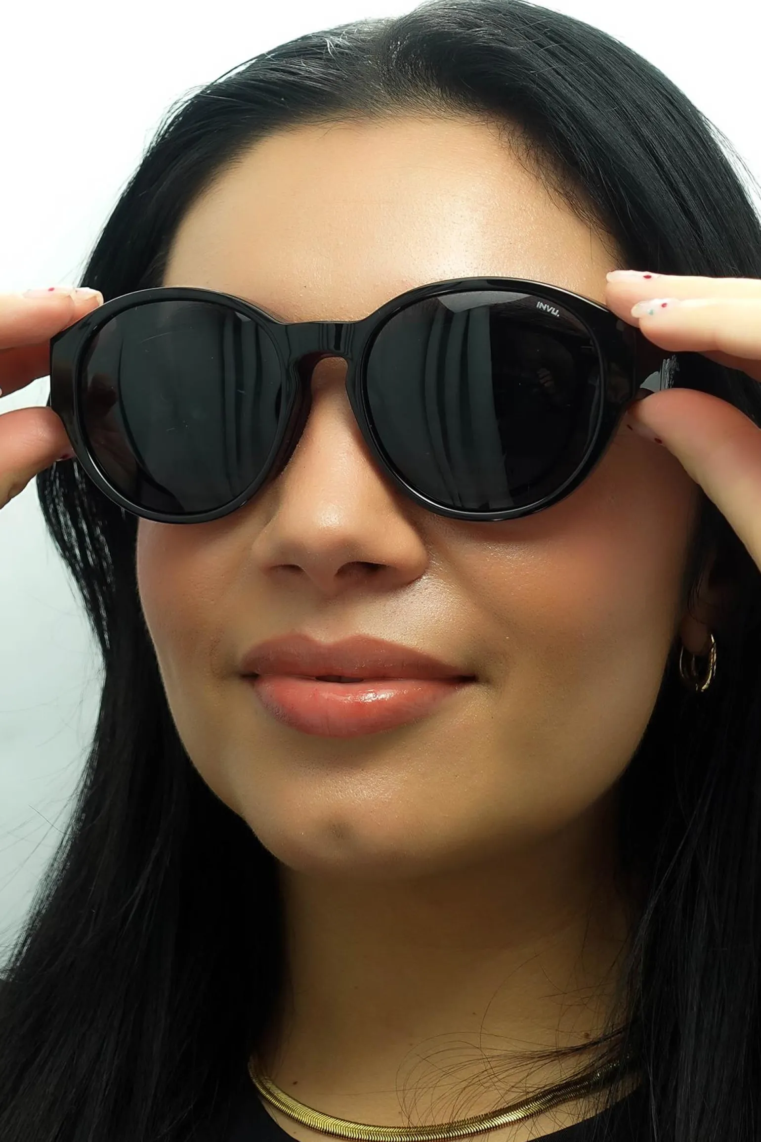 INVU Sunglasses E2000 A Black Grey Polarized