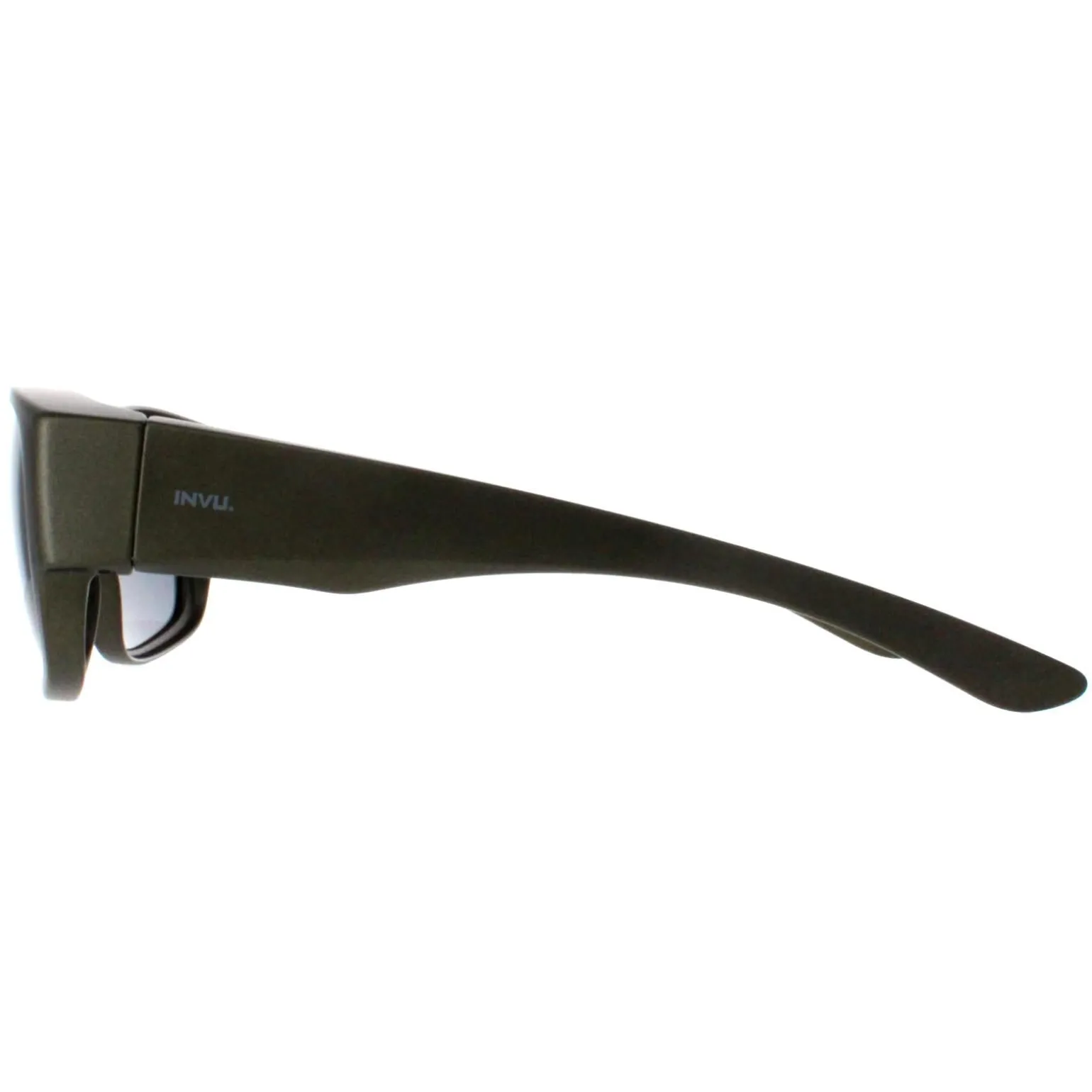 INVU Sunglasses E2601 E Matte Olive Metallic Grey Polarized