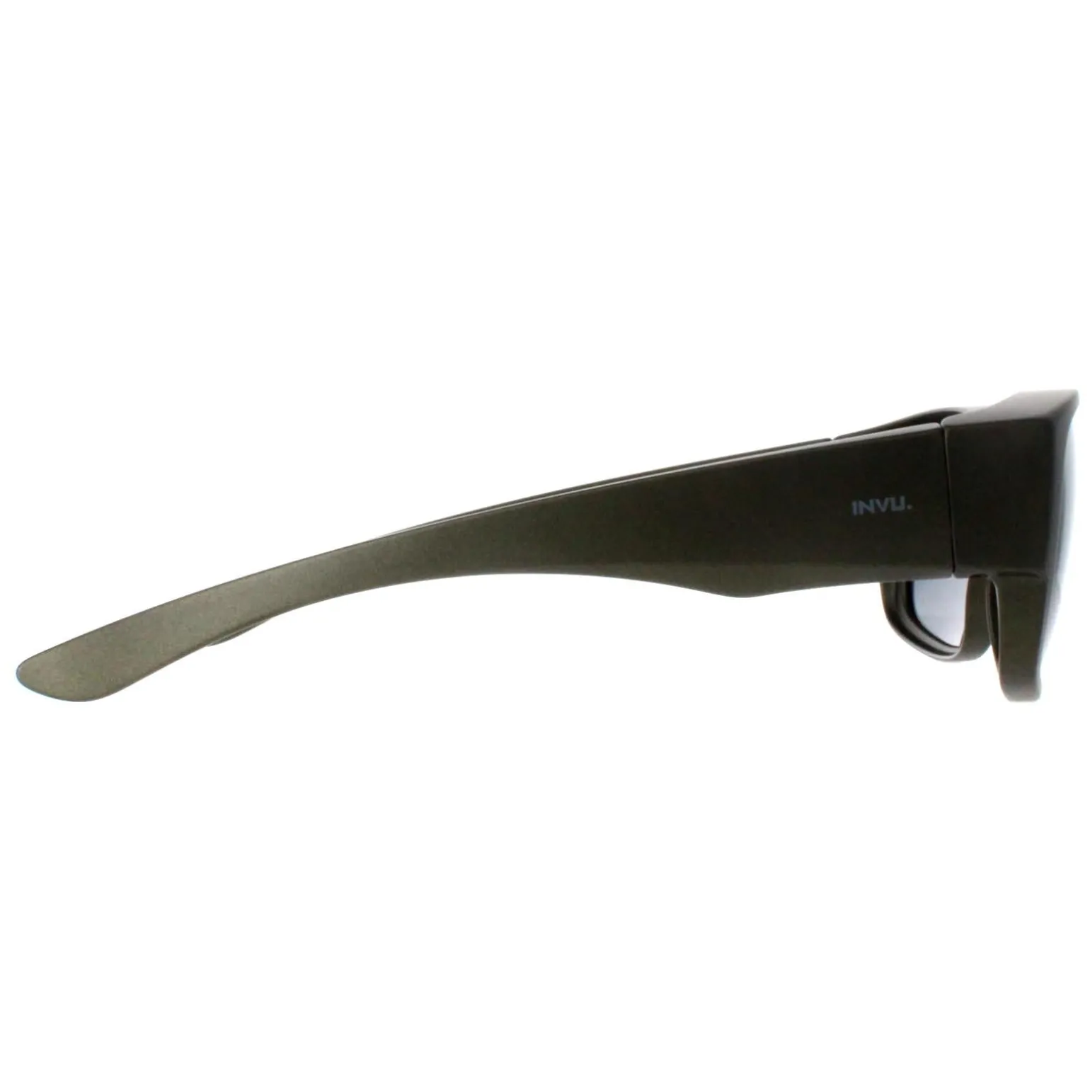 INVU Sunglasses E2601 E Matte Olive Metallic Grey Polarized