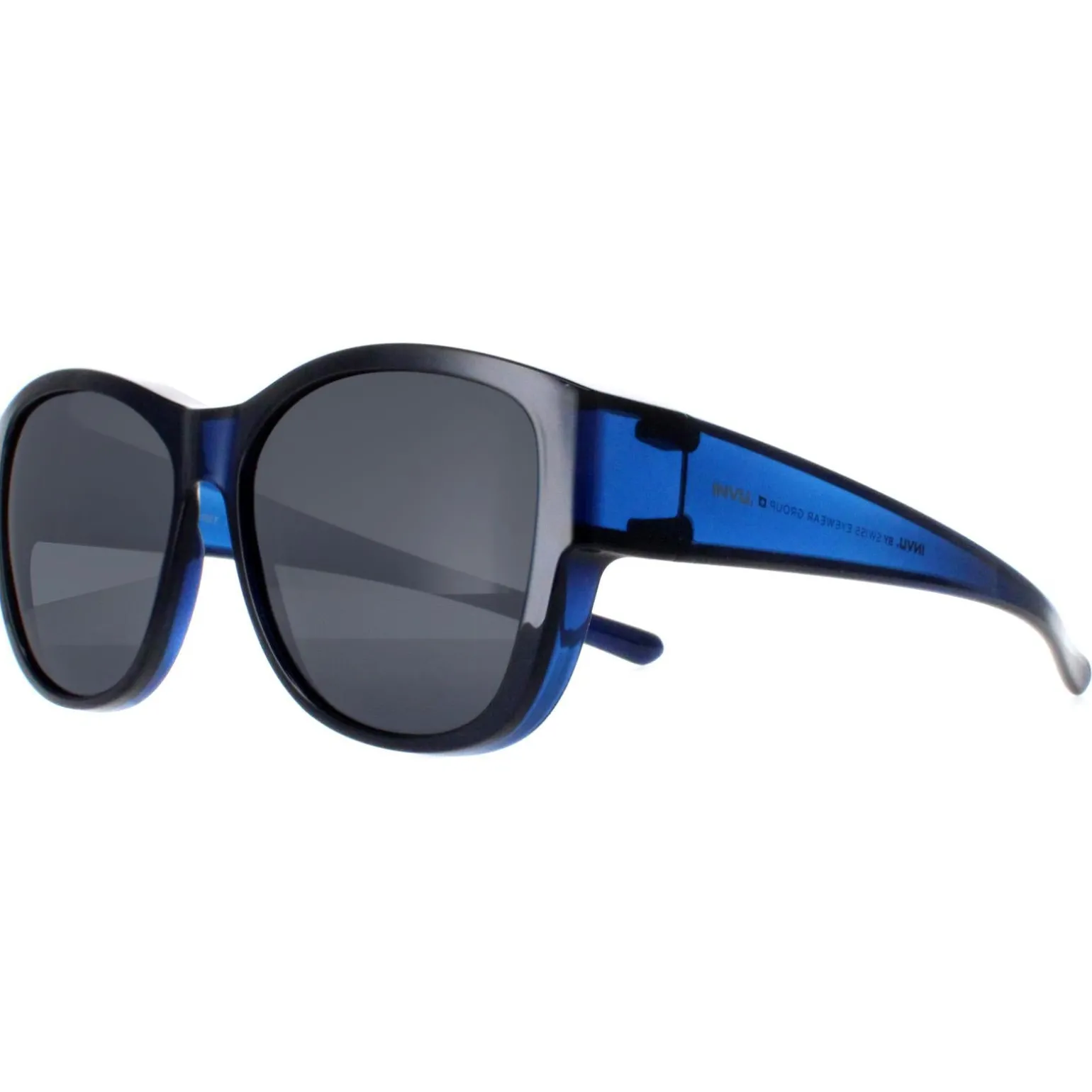INVU Sunglasses E2102 F Transparent Blue Blue Polarized