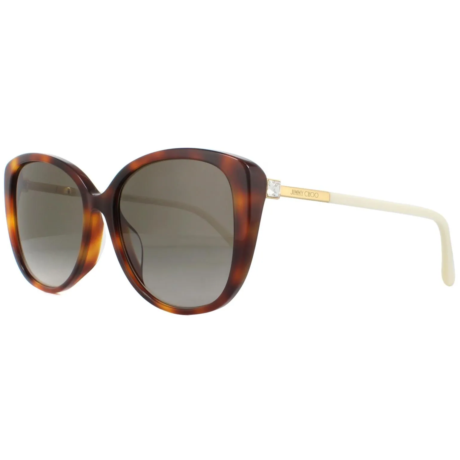Jimmy Choo Sunglasses ALY/F/S 086 HA Havana Brown Brown Gradient