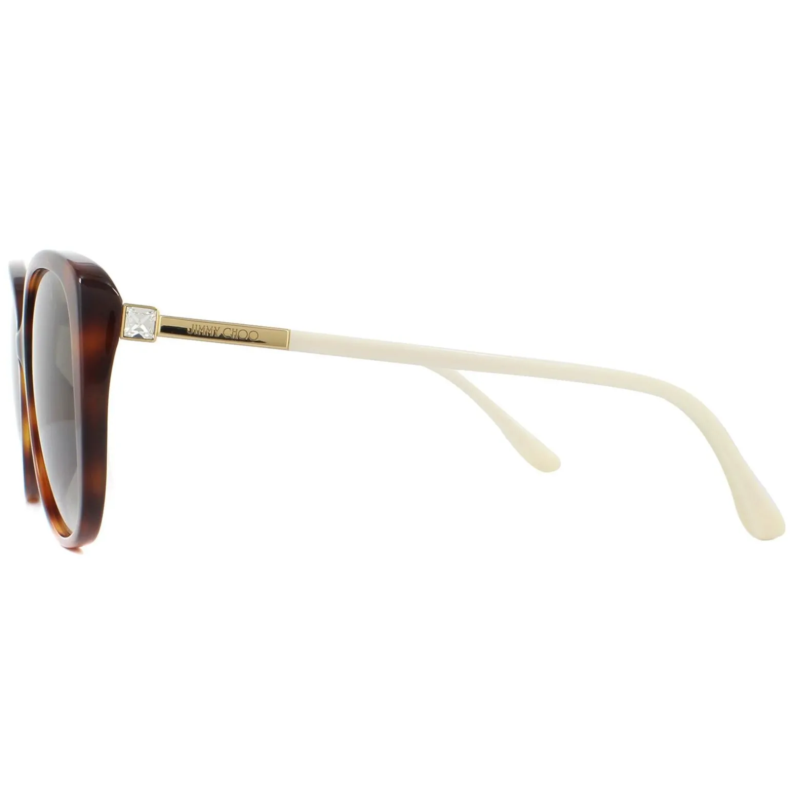 Jimmy Choo Sunglasses ALY/F/S 086 HA Havana Brown Brown Gradient