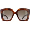 Jimmy Choo Sunglasses AURI/G/S 086 HA Havana Brown Gradient