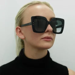 Jimmy Choo Sunglasses AURI/G/S 807 90 Black Dark Grey Gradient
