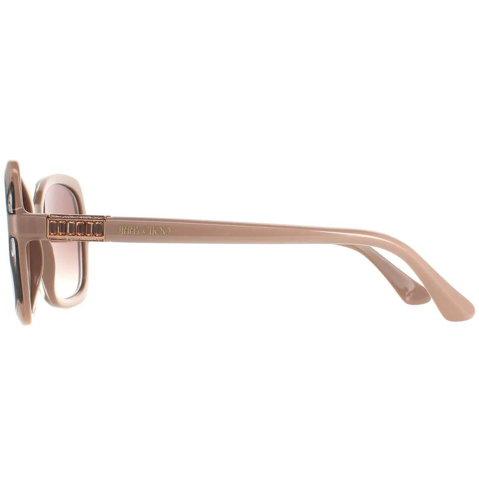 Jimmy Choo Sunglasses BETT/S FWM NQ Nude Brown Silver Mirror