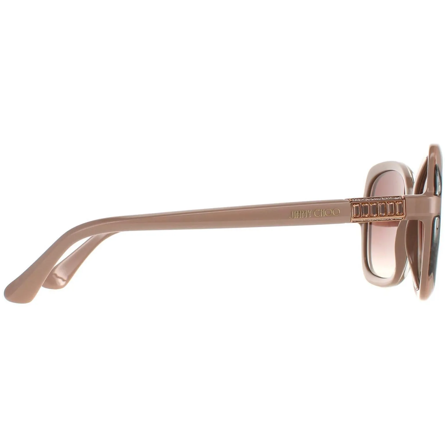 Jimmy Choo Sunglasses BETT/S FWM NQ Nude Brown Silver Mirror