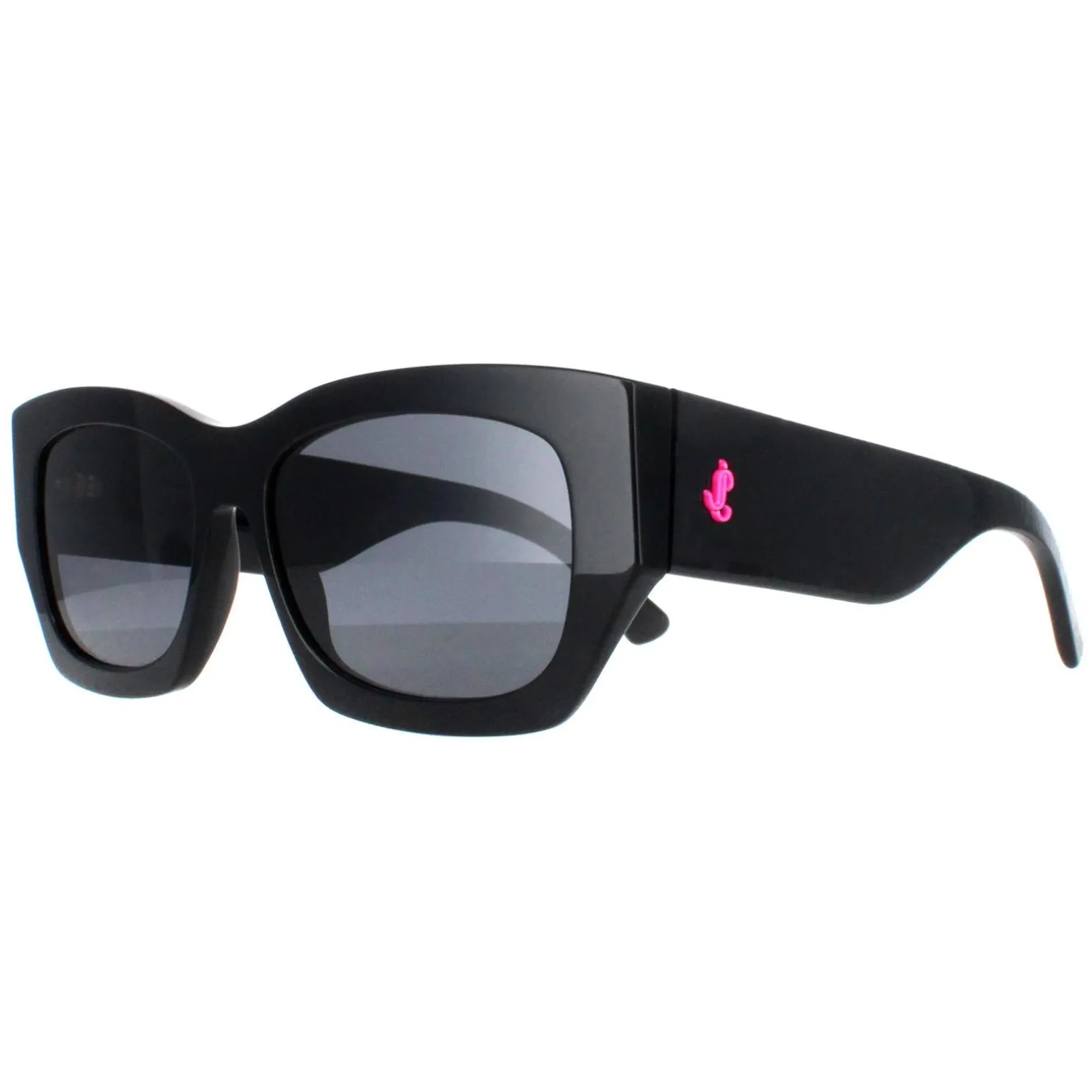 Jimmy Choo Sunglasses CAMI/S 807 IR Black with Black Pattern Temples G