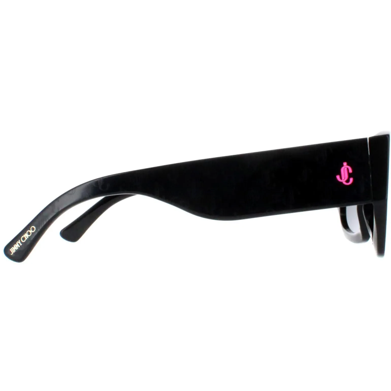 Jimmy Choo Sunglasses CAMI/S 807 IR Black with Black Pattern Temples G