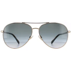 Jimmy Choo Sunglasses DEVAN/S RHL 9O Gold Black Dark Grey Gradient
