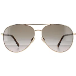 Jimmy Choo Sunglasses DEVAN/S 06J HA Gold Havana Brown Gradient