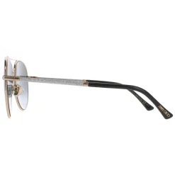 Jimmy Choo Sunglasses DEVAN/S RHL 9O Gold Black Dark Grey Gradient