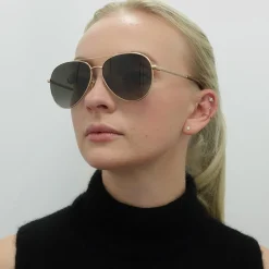Jimmy Choo Sunglasses DEVAN/S 06J HA Gold Havana Brown Gradient