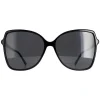 Jimmy Choo Sunglasses FEDE/S 807 IR Black Grey Blue