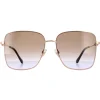 Jimmy Choo Sunglasses HESTER/S VO1 QR Gold Brown Gradient Blue