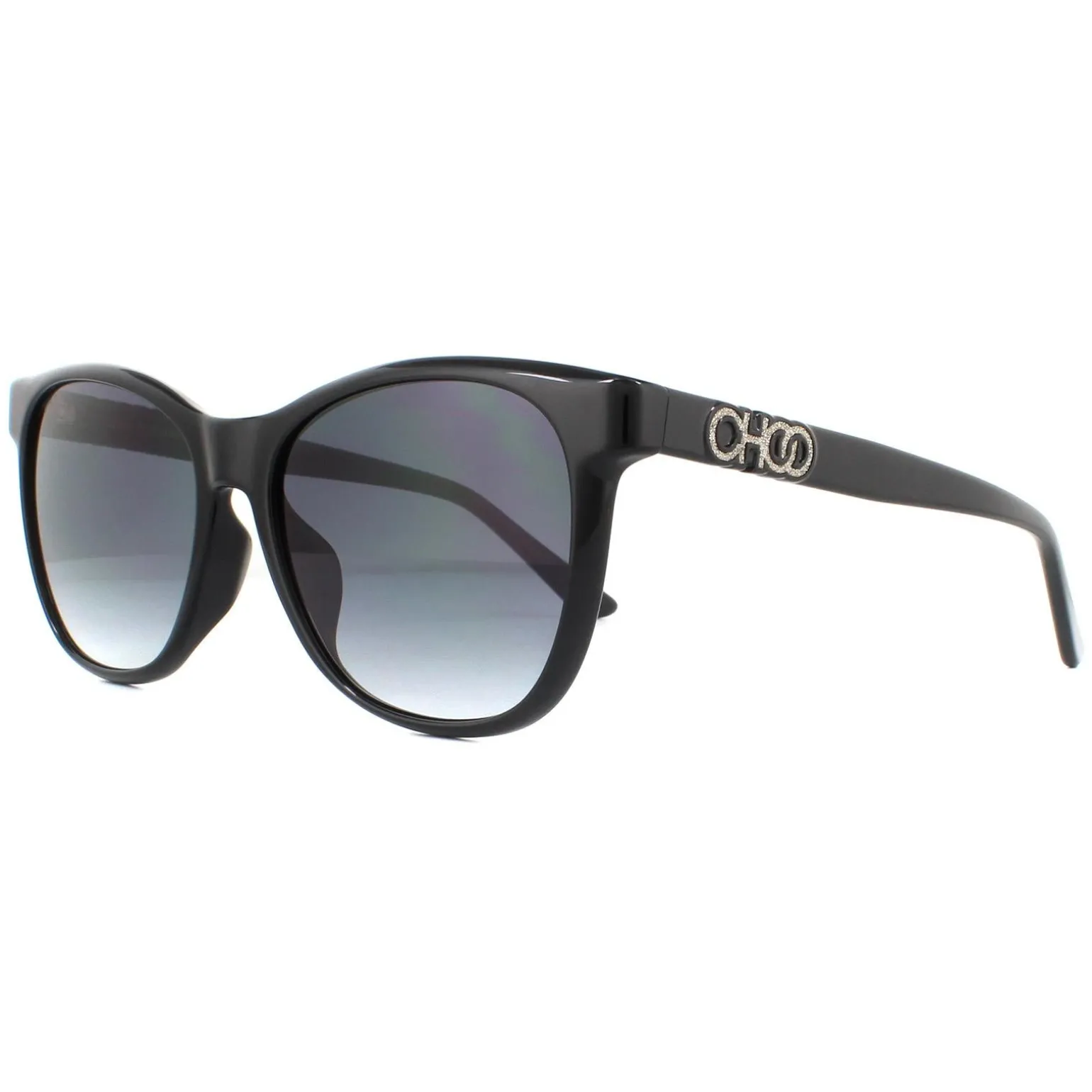 Jimmy Choo Sunglasses JUNE/F/S 807 9O Black Dark Grey Gradient