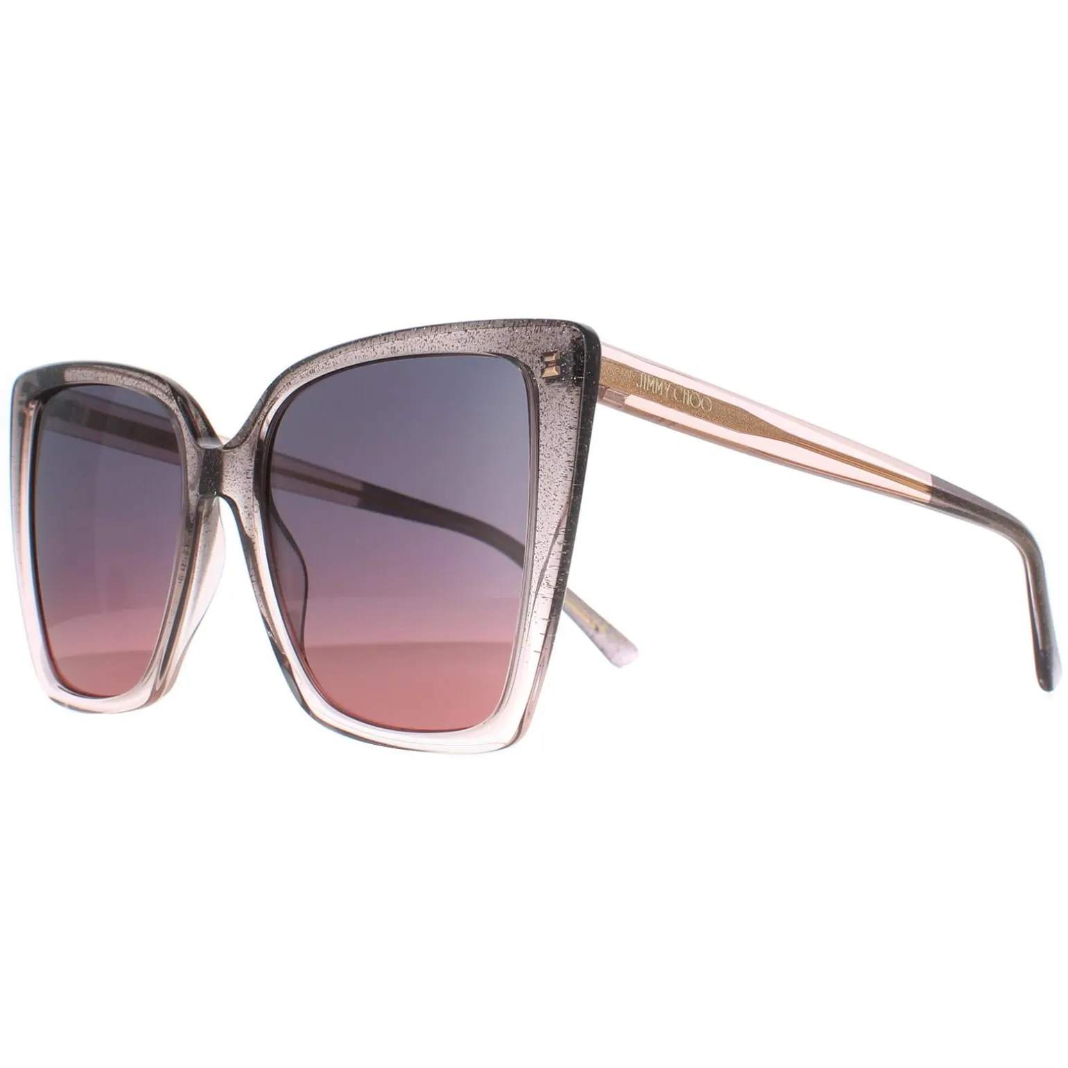 Jimmy Choo Sunglasses LESSIE/S S KON Nude Glitter Grey Fuchsia