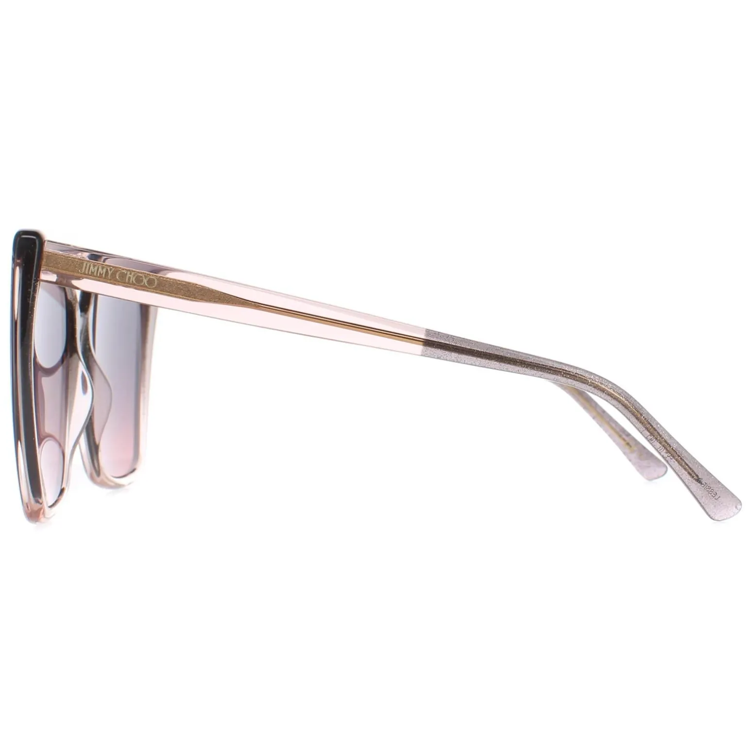 Jimmy Choo Sunglasses LESSIE/S S KON Nude Glitter Grey Fuchsia