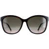 Jimmy Choo Sunglasses Lidie/F/SK 086/HA Dark Havana Brown Gradient