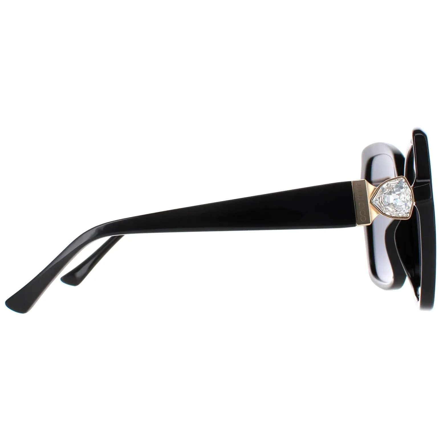Jimmy Choo Sunglasses MANON/G/S 807 IR Black Grey Blue