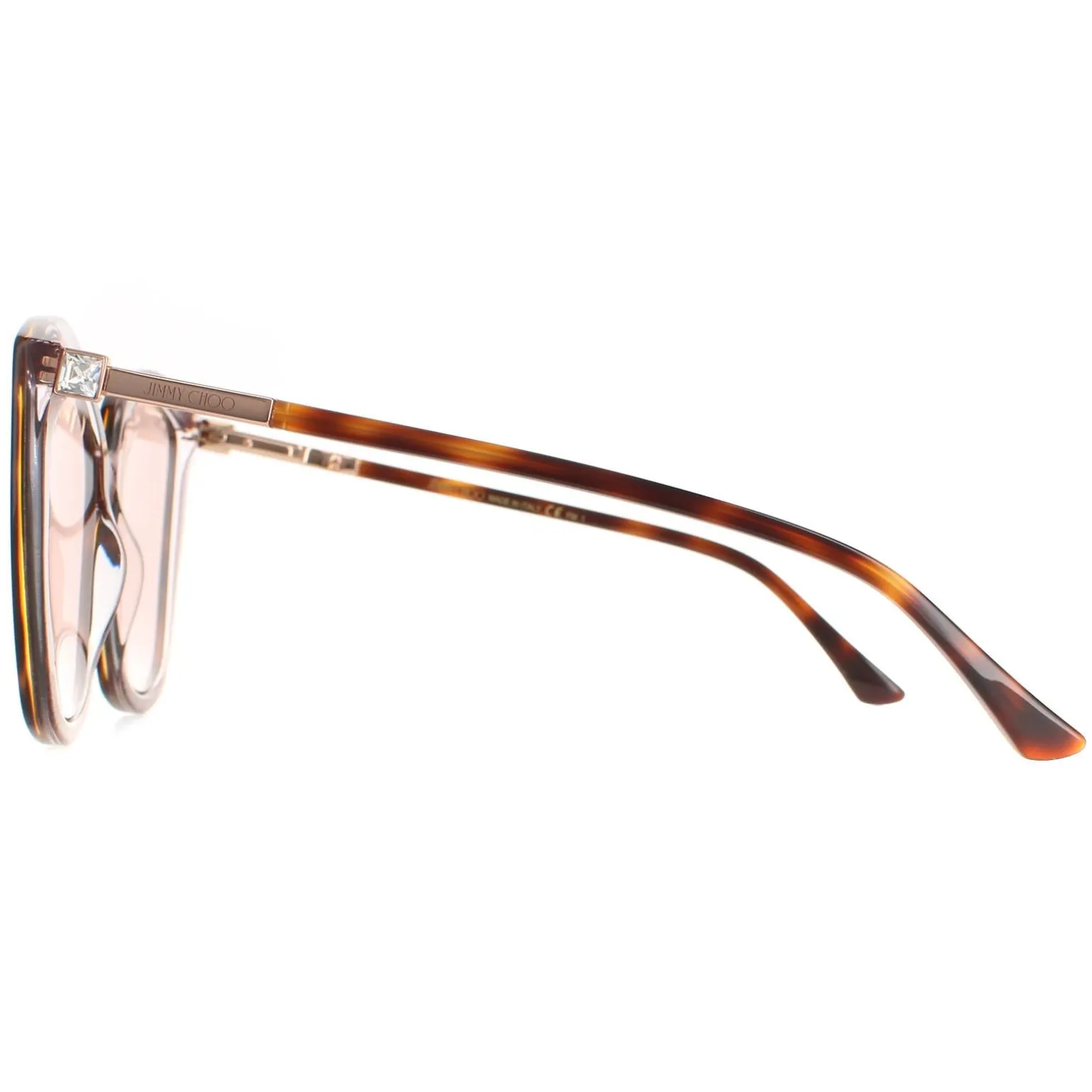 Jimmy Choo Sunglasses Nat/S 0T4 K1 Havana Pink Gold Mirror