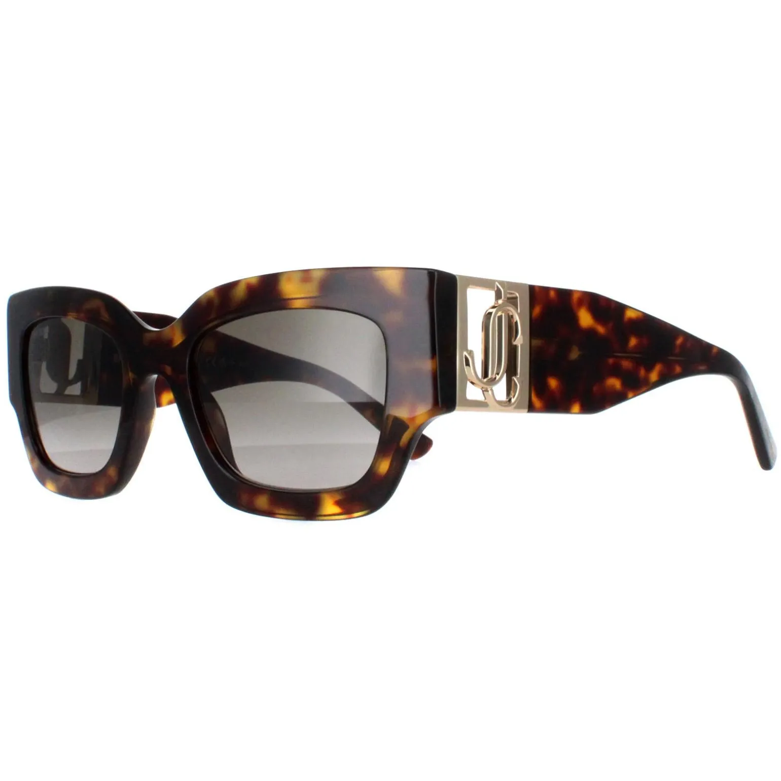 Jimmy Choo Sunglasses NENA/S 086 HA Havana and Gold Brown Gradient