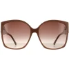 Jimmy Choo Sunglasses NOEMI/S KON HA Nude Glitter Brown Gradient