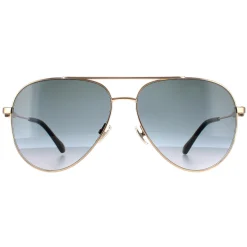 Jimmy Choo Sunglasses OLLY/S 2M2 9O Black Gold Dark Grey Gradient