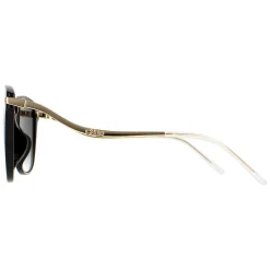 Jimmy Choo Sunglasses Peg/F/S 807 FQ Black Grey Gradient Gold Mirror