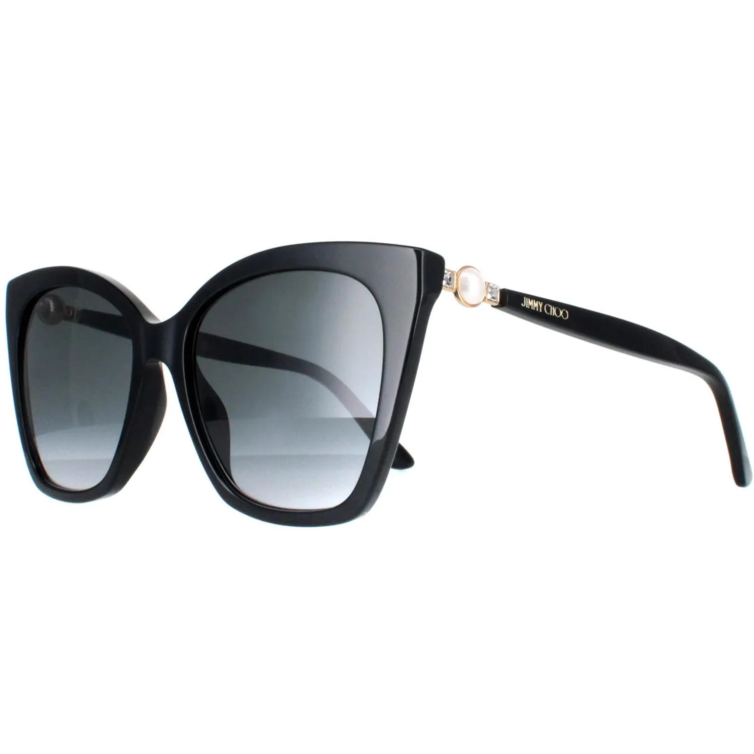 Jimmy Choo Sunglasses RUA/G/S 807 9O Black Grey Gradient
