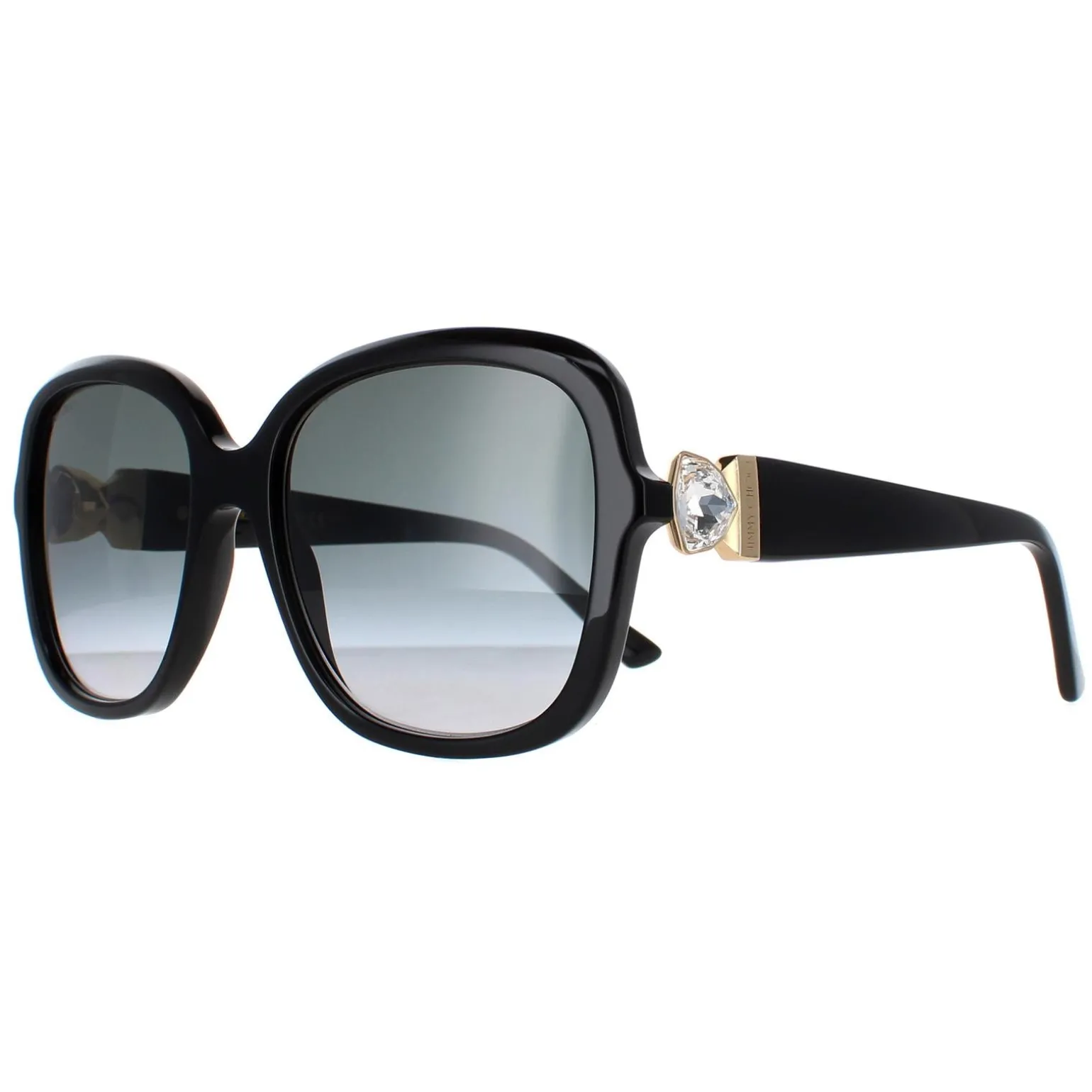 Jimmy Choo Sunglasses SADIE/S 807 9O Black Dark Grey Gradient