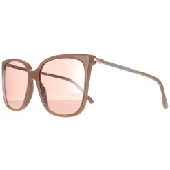 Jimmy Choo Sunglasses SCILLA/S FWM 2S Nude Pink Flash Silver Mirror