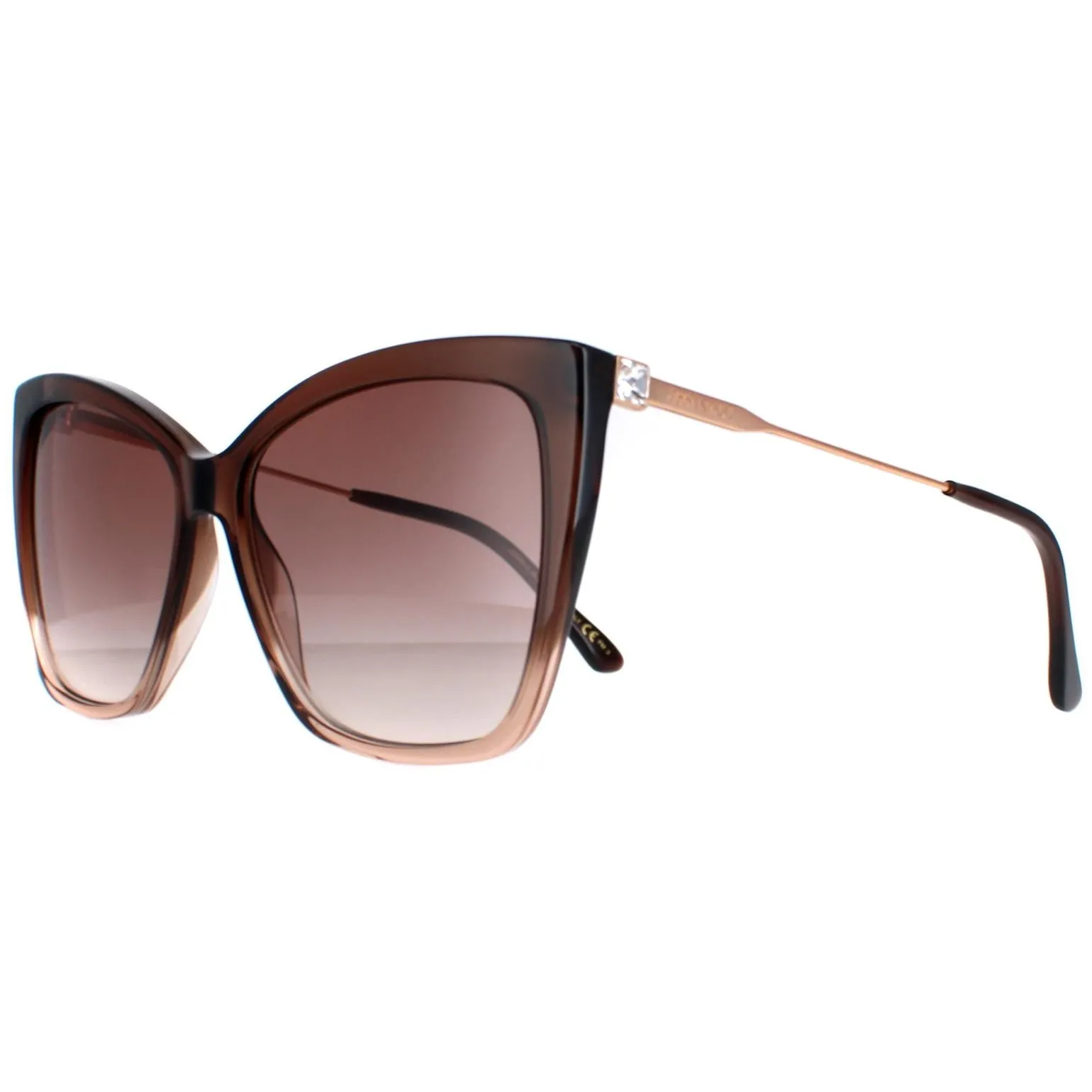 Jimmy Choo Sunglasses Seba/S 0MY/HA Brown Shaded Beige Brown Gradient