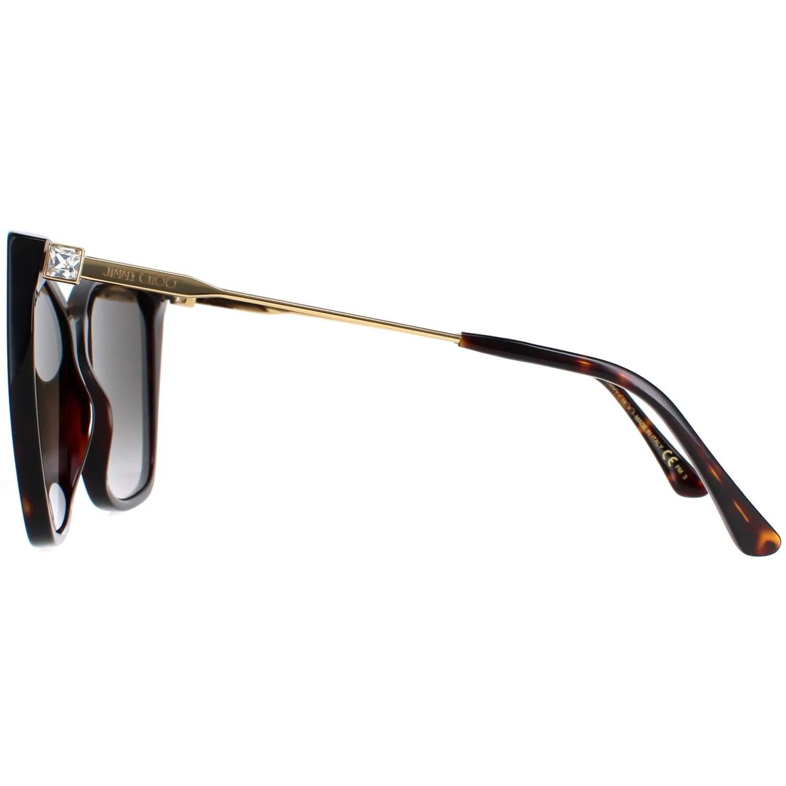 Jimmy Choo Sunglasses Seba/S 086/HA Dark Havana Brown Gradient