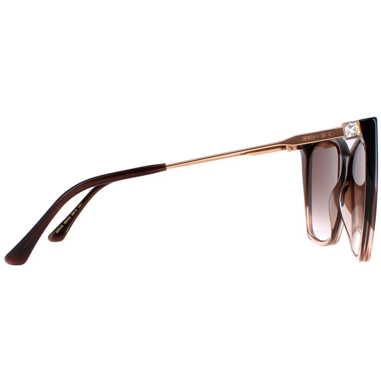 Jimmy Choo Sunglasses Seba/S 0MY/HA Brown Shaded Beige Brown Gradient