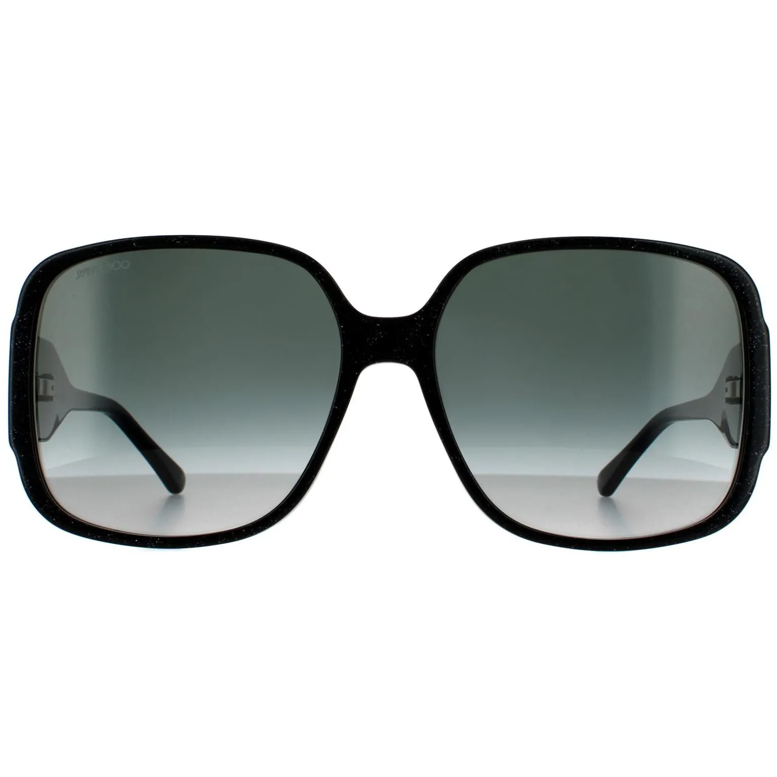 Jimmy Choo Sunglasses TARA/S DXF 9O Black Glitter Dark Grey Gradient