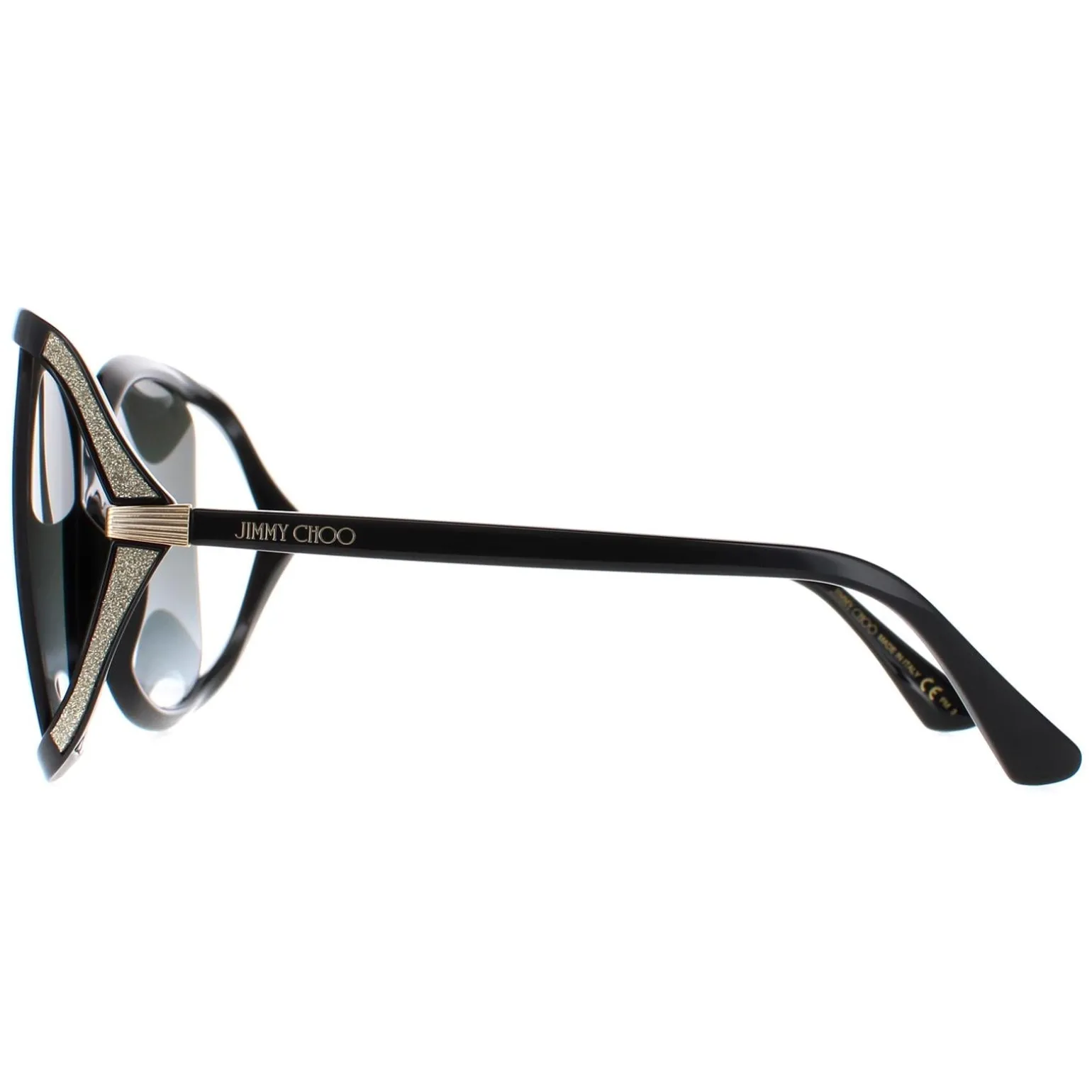 Jimmy Choo Sunglasses TILDA/G/S 807 9O Black Dark Grey Gradient