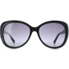 Karen Millen Sunglasses KM5049 001 Black Dark Grey Gradient