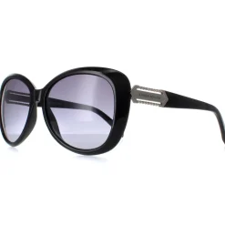 Karen Millen Sunglasses KM5049 001 Black Dark Grey Gradient
